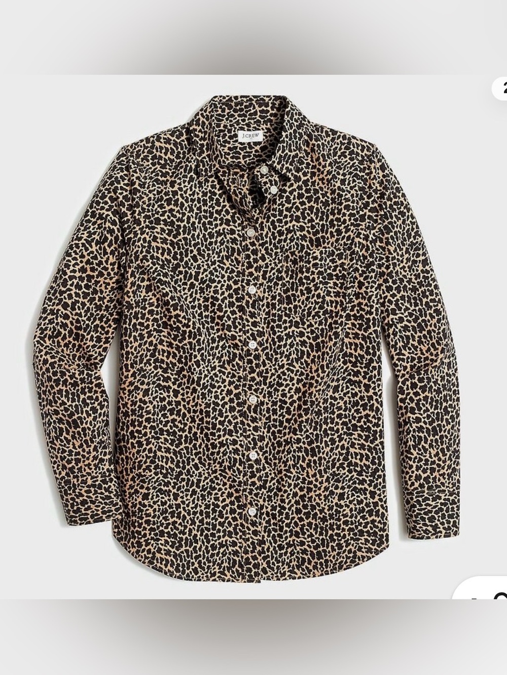 J. Crew Leopard Print Button-Down Shirt